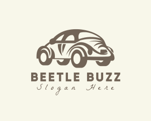 Old Antique Beetle Car logo design