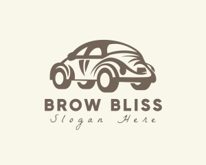 Old Antique Beetle Car logo design