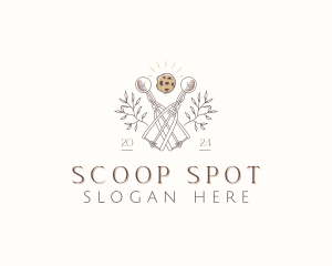 Scoop - Cookie Ice Cream Scoop logo design