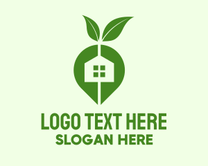 Green - Location Seed House logo design