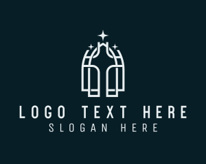 Fellowship - Religious Cross Church logo design