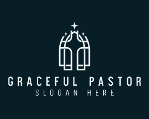 Pastor - Religious Cross Church logo design