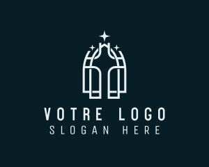 Religious Cross Church logo design
