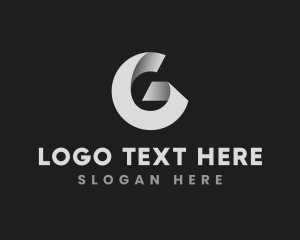 Grayscale - Origami Startup Business Letter G logo design