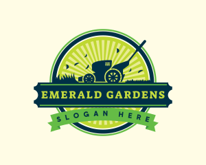 Mower Garden Landscaping logo design