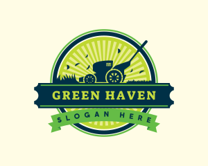 Mower Garden Landscaping logo design