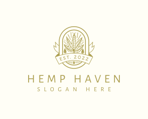 Organic Marijuana Oil  logo design