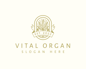 Organic Marijuana Oil  logo design