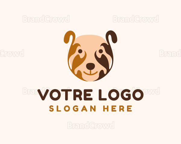 Cute Dog Head Logo