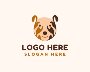 Puppy - Cute Dog Head logo design
