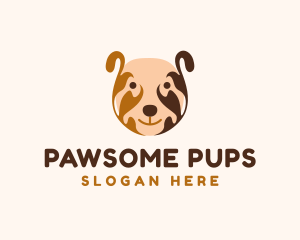 Cute Dog Head logo design