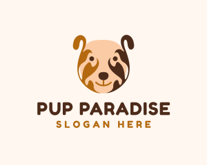 Cute Dog Head logo design