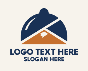 Highlands - Mountain Food Cloche logo design