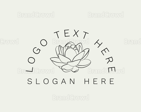 Lotus Flower Gardening Logo