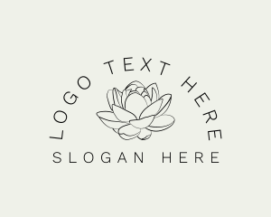 Lotus Flower Gardening Logo