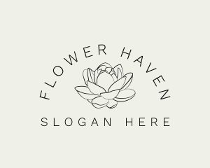 Lotus Flower Gardening logo design