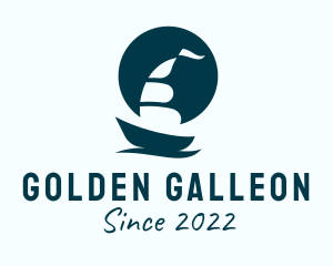 Galleon Ship Transportation  logo design