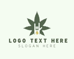 Oil - Marijuana Extract Oil logo design