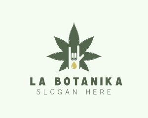 Essential Oil - Marijuana Extract Oil logo design