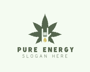 Oil - Marijuana Extract Oil logo design