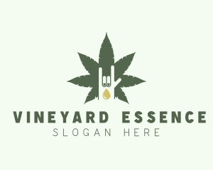 Marijuana Extract Oil logo design