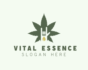 Marijuana Extract Oil logo design