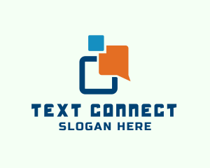 Texting - Digital Messaging App logo design