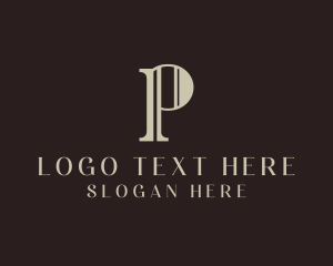 Property - Minimalist Business Letter P logo design