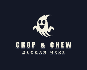 Spooky Haunted Ghost Logo