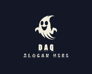 Spooky Haunted Ghost Logo