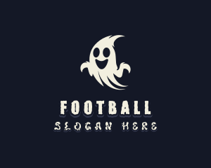 Spooky Haunted Ghost Logo