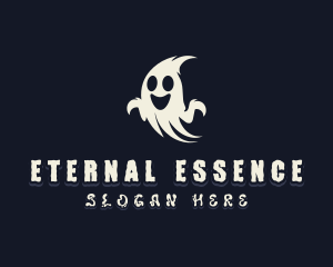 Spooky Haunted Ghost logo design