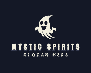 Spooky Haunted Ghost logo design