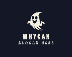 Halloween - Spooky Haunted Ghost logo design