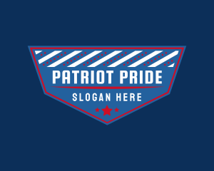 USA Patriotic Badge  logo design