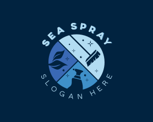 Housekeeping Sanitation Cleaning logo design