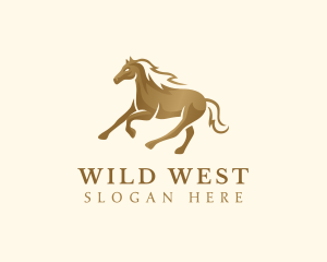 Wild Mane Horse logo design