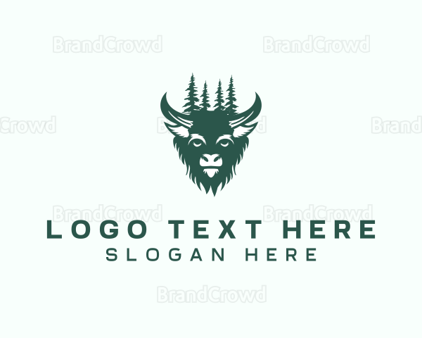 Native Wild Bison Logo
