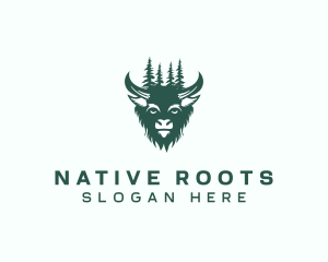 Native - Native Wild Bison logo design