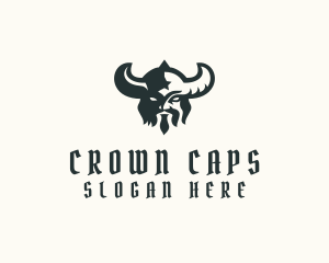 Viking Beard Mustache logo design