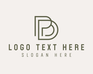 Lettering - Business Company Letter PD logo design