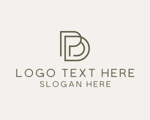 Investment - Business Company Letter PD logo design