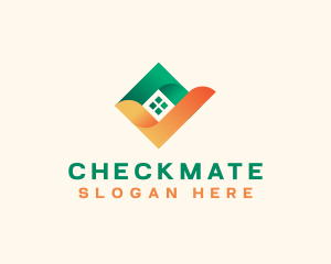 Home Real Estate Check logo design