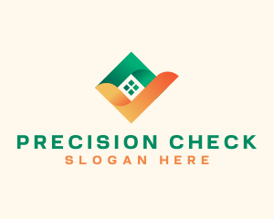 Home Real Estate Check logo design