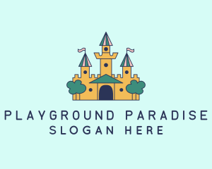 Castle Kingdom Playground logo design