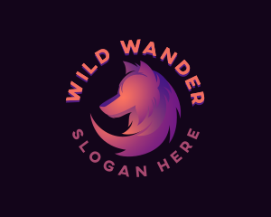 Wild Wolf Animal logo design