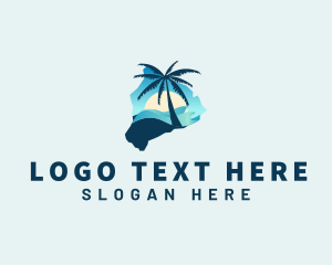 Beach - Hawaii Beach Summer Wave logo design