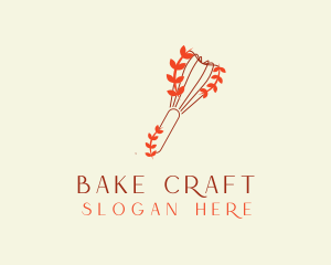 Minimalist Bakeware Whisk logo design