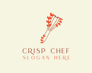 Minimalist Bakeware Whisk logo design