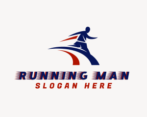 Sports Running Athlete logo design